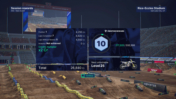 Игра Monster Energy Supercross 5 - Credits Multiplier, скриншот
