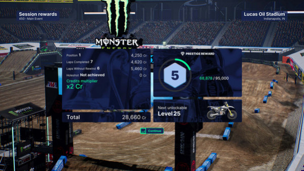 Игра Monster Energy Supercross 5 - Credits Multiplier, скриншот
