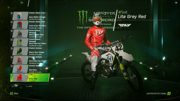 Игра Monster Energy Supercross - Redfire Custom Rider Pack, скриншот