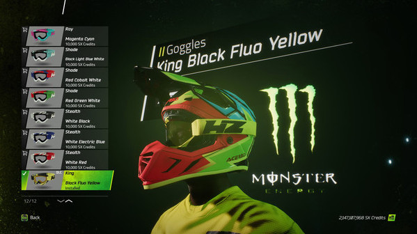 Игра Monster Energy Supercross - Yellowfire Custom Rider Pack, скриншот