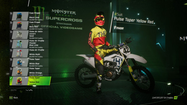 Игра Monster Energy Supercross - Yellowfire Custom Rider Pack, скриншот