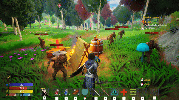 Игра Monster Girl Saga: Fallen Heroes, скриншот