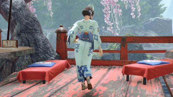 Игра MONSTER HUNTER RISE - "Floral Yukata" Hunter layered armor piece, скриншот