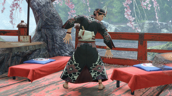 Игра MONSTER HUNTER RISE - "Floral Yukata" Hunter layered armor piece, скриншот