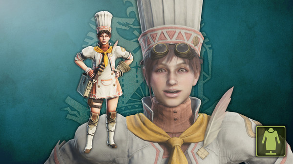 Игра Monster Hunter: World - Куртка трехзвездного повара Астеры, скриншот