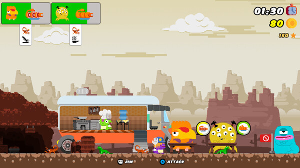 Игра Monster Meals, скриншот