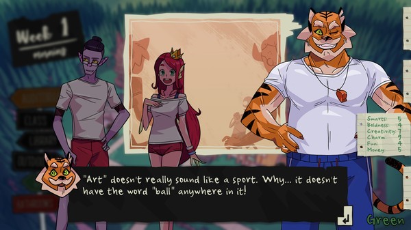 Игра Monster Prom, скриншот