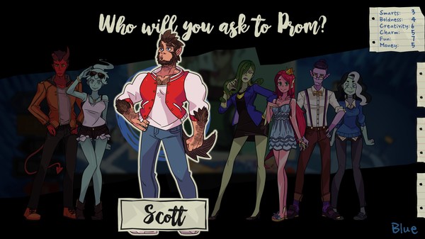 Игра Monster Prom, скриншот