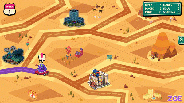 Игра Monster Roadtrip Playable character - Zoe, скриншот