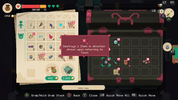 Игра Moonlighter, скриншот
