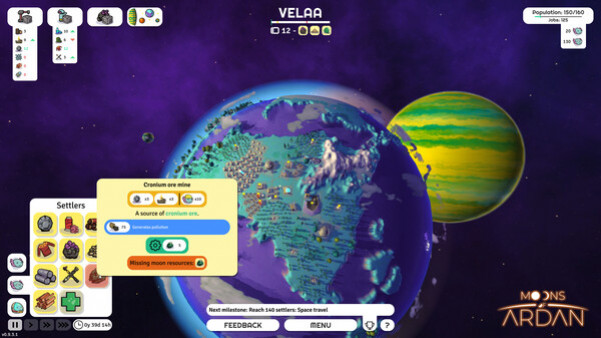 Игра Moons of Ardan, скриншот