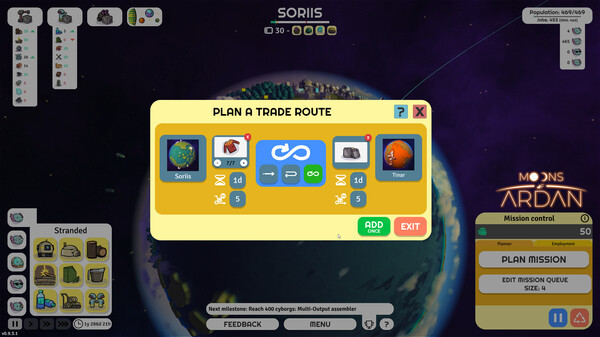 Игра Moons of Ardan, скриншот