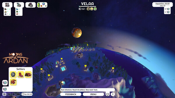Игра Moons of Ardan, скриншот