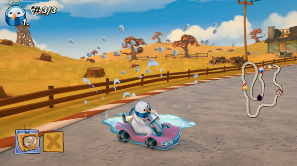 Игра Moorhuhn Kart 4, скриншот