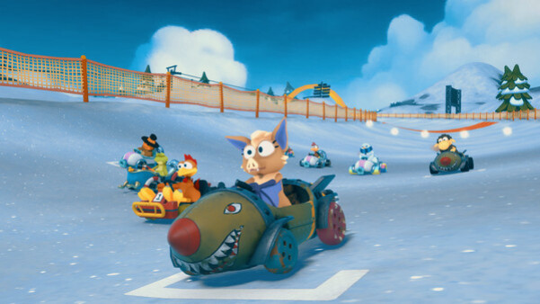 Игра Moorhuhn Kart 4, скриншот