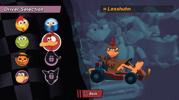 Игра Moorhuhn Kart 4, скриншот