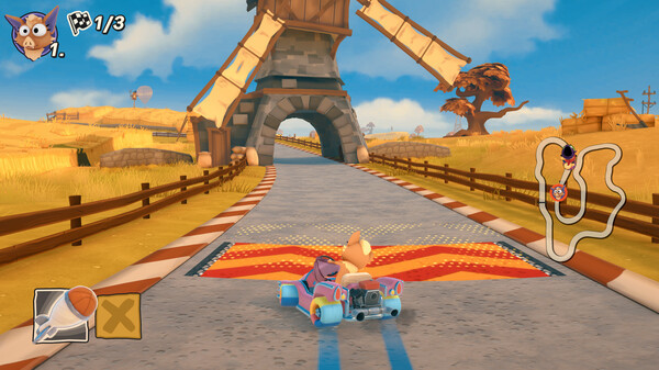 Игра Moorhuhn Kart 4, скриншот