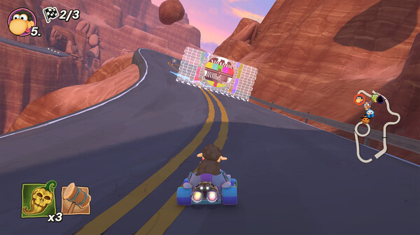 Игра Moorhuhn Kart 4, скриншот