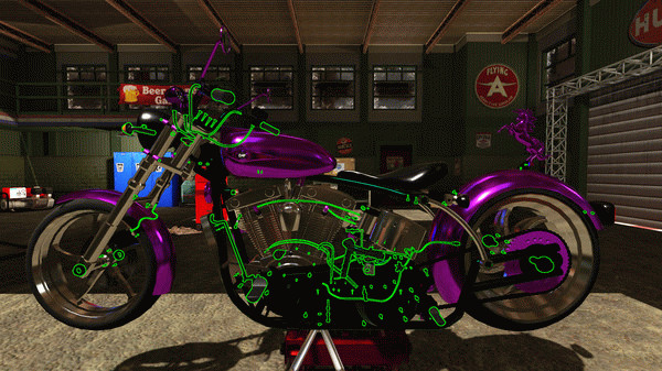 Игра Motorbike Garage Mechanic Simulator, скриншот