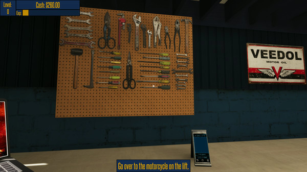 Игра Motorbike Garage Mechanic Simulator, скриншот