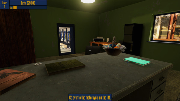 Игра Motorbike Garage Mechanic Simulator, скриншот