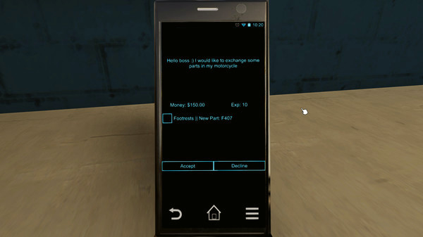 Игра Motorbike Garage Mechanic Simulator, скриншот