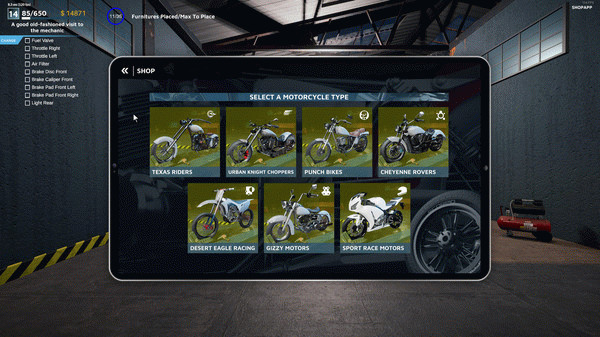 Игра Motorcycle Mechanic Simulator 2021, скриншот
