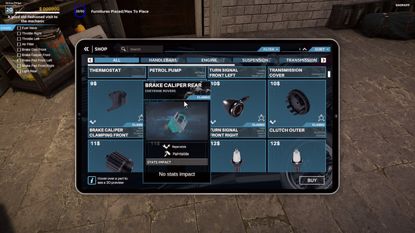 Игра Motorcycle Mechanic Simulator 2021, скриншот