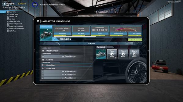 Игра Motorcycle Mechanic Simulator 2021, скриншот