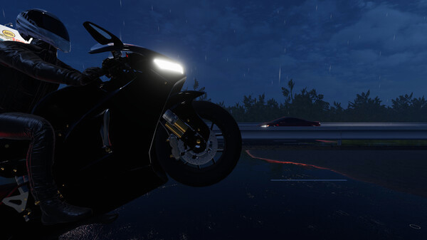Игра Motorcycle Night Ride, скриншот