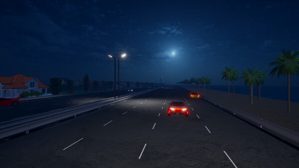 Игра Motorcycle Night Ride, скриншот