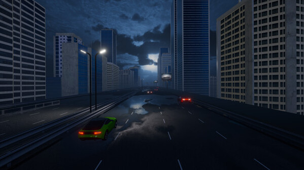 Игра Motorcycle Night Ride, скриншот