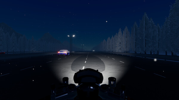 Игра Motorcycle Night Ride, скриншот