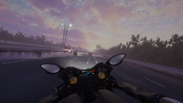 Игра Motorcycle Night Ride, скриншот