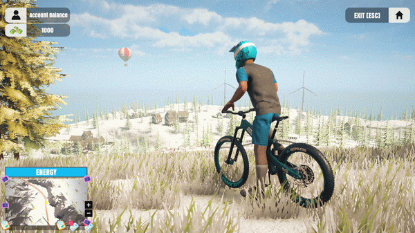 Игра Mountain Bicycle Rider Simulator, скриншот
