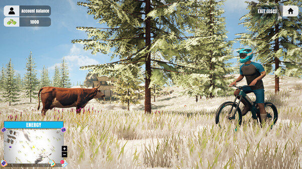 Игра Mountain Bicycle Rider Simulator, скриншот