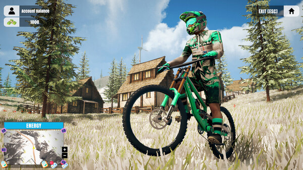 Игра Mountain Bicycle Rider Simulator, скриншот