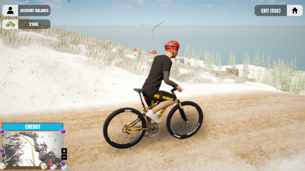 Игра Mountain Bicycle Rider Simulator, скриншот