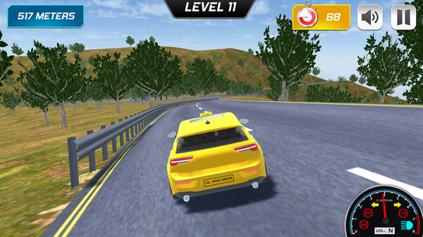 Игра Mountain Taxi Challenge, скриншот