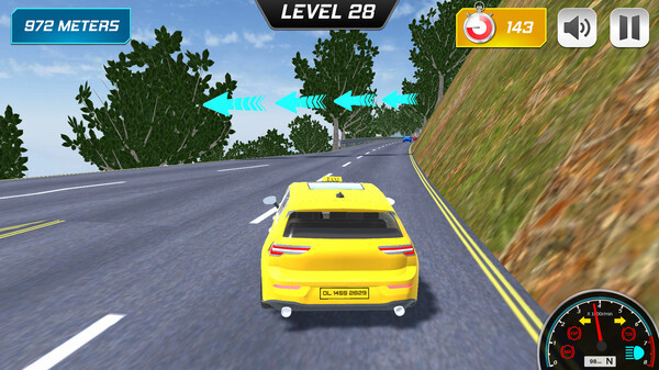 Игра Mountain Taxi Challenge, скриншот