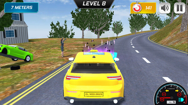 Игра Mountain Taxi Challenge, скриншот