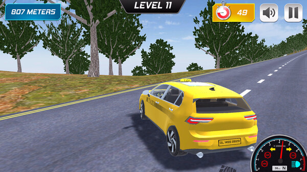 Игра Mountain Taxi Challenge, скриншот