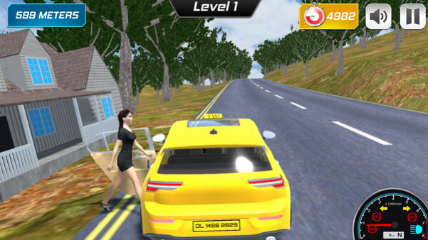 Игра Mountain Taxi Challenge, скриншот