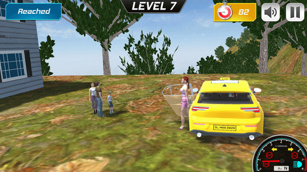 Игра Mountain Taxi Challenge, скриншот