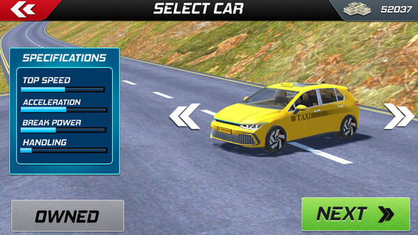 Игра Mountain Taxi Challenge, скриншот