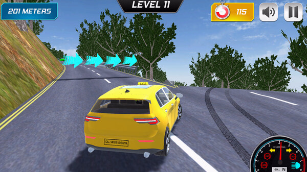 Игра Mountain Taxi Challenge, скриншот