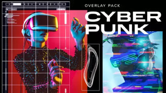 Игра Movavi Video Editor 2024 - Cyberpunk Overlay Pack, скриншот