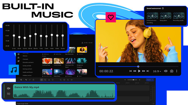 Игра Movavi Video Editor 2024, скриншот
