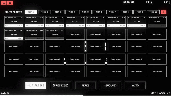 Игра [MULTIPLIERS], скриншот