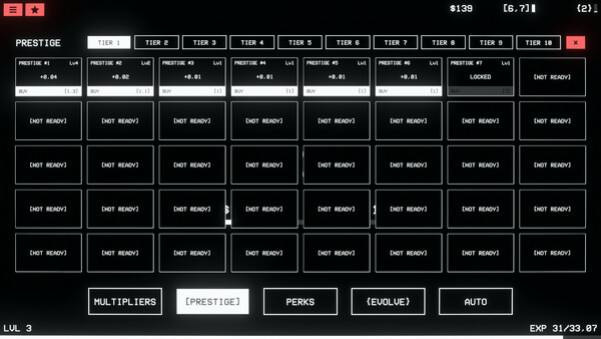 Игра [MULTIPLIERS], скриншот